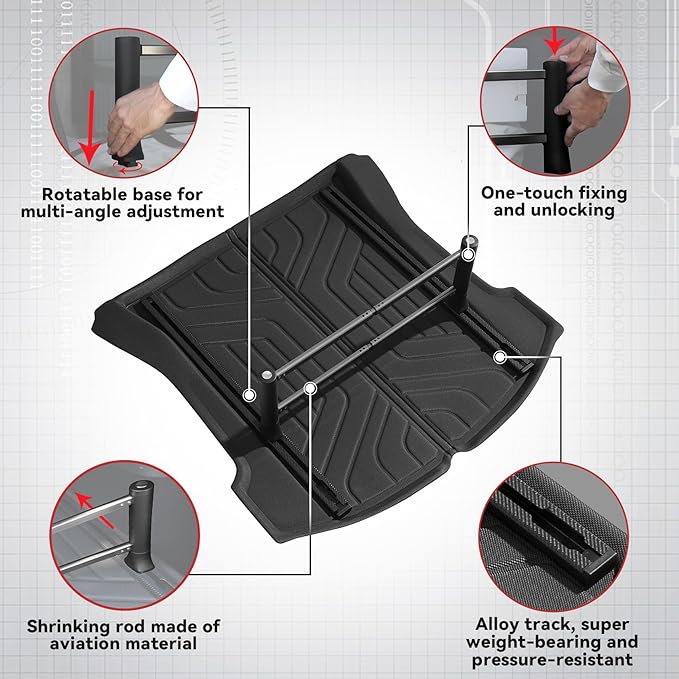 BHASD Trunk Mats and Luggage Mounts For Tesla
